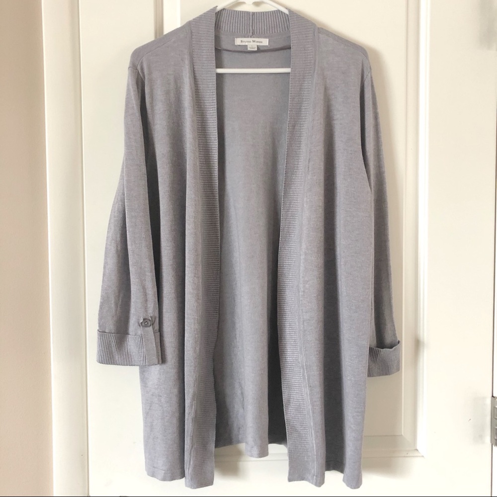 Studio Works Gray Long Cardigan / L